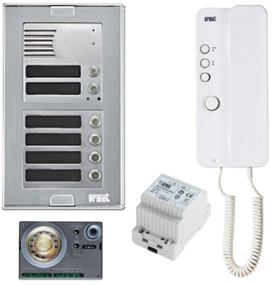 Σύστημα θυροτηλεφώνων καλωδίωσης 1+Ν με μπουτονιέρα Urmet Synthesi S2