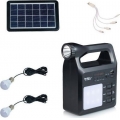 I-SOLAR ΗΛΙΑΚΟ ΚΙΤ ΦΩΤΙΣΜΟΥ ΘΥΡΑ USB+FM RADIO+MP3 TELCO IS-1388S ΜΑΥΡΟ