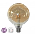 ΛΑΜΠΑ LED E27 6W G125 COG GLOBE ΜΕΛΙ 2800K DIMMABLE ADELEQ