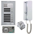 Ολοκληρωμένο σύστημα θυροτηλεφώνου URMET Sinthesi S2 7 διαμερισμάτων και καλωδίωση 4+N