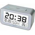 Ρολόι Ξυπνητήρι Ψηφιακό Alfa One Ασημί-Λευκό με ένδειξη θερμοκρασίας