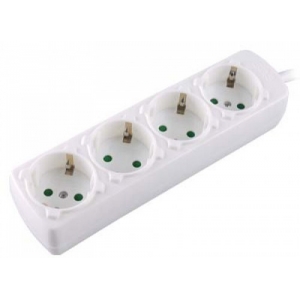 ΠΟΛΥΠΡΙΖΟ 4 ΘΕΣΕΩΝ 1.5m ΚΑΛΩΔΙΟ 3x1.5mm ΛΕΥΚΟ SAS