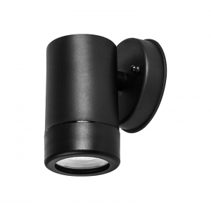 Σποτ επίτοιχο GU10 στρόγγυλο μονής κατεύθυνσης Φ60 στεγανό IP65 πλαστικό μαύρο