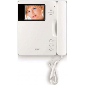 Έγχρωμη οθόνη υγρών κρυστάλλων URMET 1740/40 SIGNO 4 και ακουστικό σε λευκό χρώμα