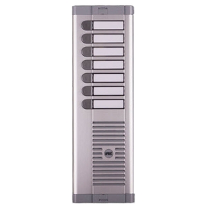 Μπουτονιέρα URMET 925/106 για 6 διαμερίσματα, κουτί εντοιχισμού και θέση θυρομεγαφώνου