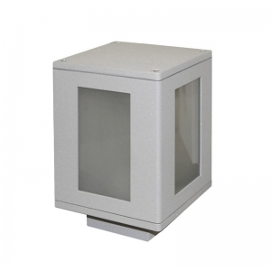 ΦΩΤΙΣΤΙΚΟ 7273 ΑΛΟΥΜΙΝΙΟΥ ΤΕΤΡΑΓΩΝΟ 15x15cm h:22cm Ε27 ΓΚΡΙ