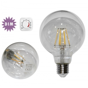 ΛΑΜΠΑ LED E27 G95 DIMMABLE 8W 2800K