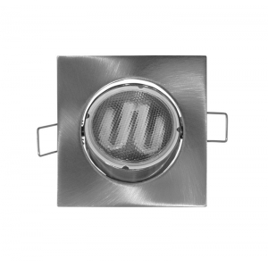 ΣΠΟΤ ΤΕΤΡΑΓΩΝΟ ΑΛΟΥΜΙΝΙΟΥ ΚΙΝΗΤΟ MR16 ΣΑΤΙΝΕ(SN)