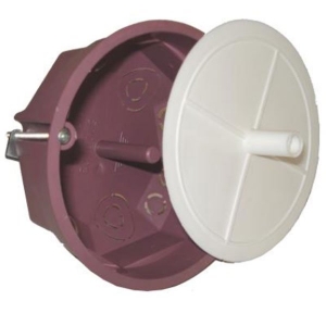 Κουτί διακλάδωσης γυψοσανίδας σούπερ Φ102,5mm με 12 θυρίδες και πρεσαριστό καπάκι