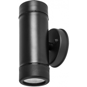 Σποτ επίτοιχο GU10 στρόγγυλο διπλής κατεύθυνσης Φ60 στεγανό IP65 πλαστικό μαύρο