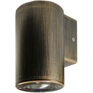 Σποτ επίτοιχο GU10 στρόγγυλο μονής κατεύθυνσης Φ90 στεγανό IP65 πλαστικό Ρουστίκ