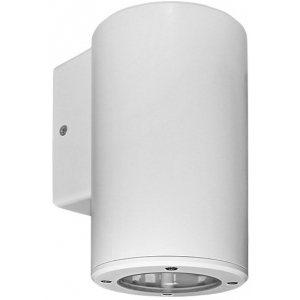 Σποτ επίτοιχο GU10 στρόγγυλο μονής κατεύθυνσης Φ90 στεγανό IP65 πλαστικό λευκό