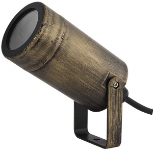 Σποτ κήπου δαπέδου GU10 κινητό στρόγγυλο μονής κατεύθυνσης Φ60 στεγανό IP65 πλαστικό ρουστίκ