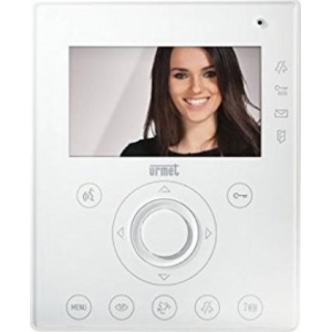 Έγχρωμη θυροτηλεόραση αφής URMET 1716/6 ΑΙΚΟ VOP με οθόνη 4.3 σε λευκό χρώμα