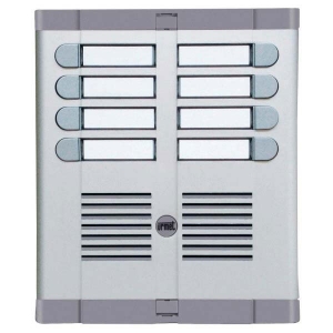 Μπουτονιέρα URMET 925/208 8 διαμερισμάτων, κουτί εντοιχισμού και θέση θυρομεγαφώνου