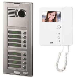 Ψηφιακό σύστημα θυροτηλεόρασης URMET Sinthesi S2 10 διαμερισμάτων καλωδίωσης 2 συρμάτων(2VOICE)