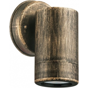 Σποτ επίτοιχο GU10 στρόγγυλο μονής κατεύθυνσης Φ60 στεγανό IP65 πλαστικό ρουστίκ