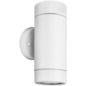 Σποτ επίτοιχο GU10 στρόγγυλο διπλής κατεύθυνσης Φ60 στεγανό IP65 πλαστικό λευκό