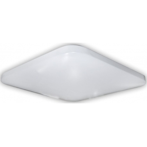 Πλαφονιέρα οροφής LED τετράγωνη 15W χρώμα φυσικό λευκό με κάλυμμα ματ πλέξιγκλας IP20