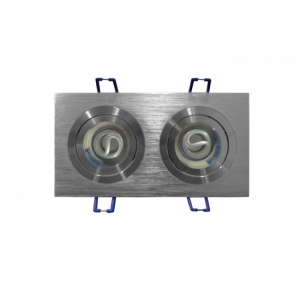 ΣΠΟΤ ΧΩΝΕΥΤΟ 2xGU10 ΚΙΝΗΤΟ ΣΑΤΙΝΕ