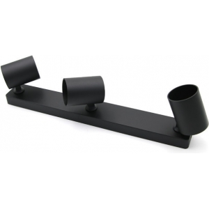 ΣΠΟΤ ΑΛΟΥΜΙΝΙΟΥ ΕΠΙΤΟΙΧΟ ΜΑΥΡΟ 3xGU10 ADELEQ 3-6031